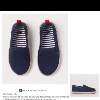 Giày HM auth cho bé trai size 28