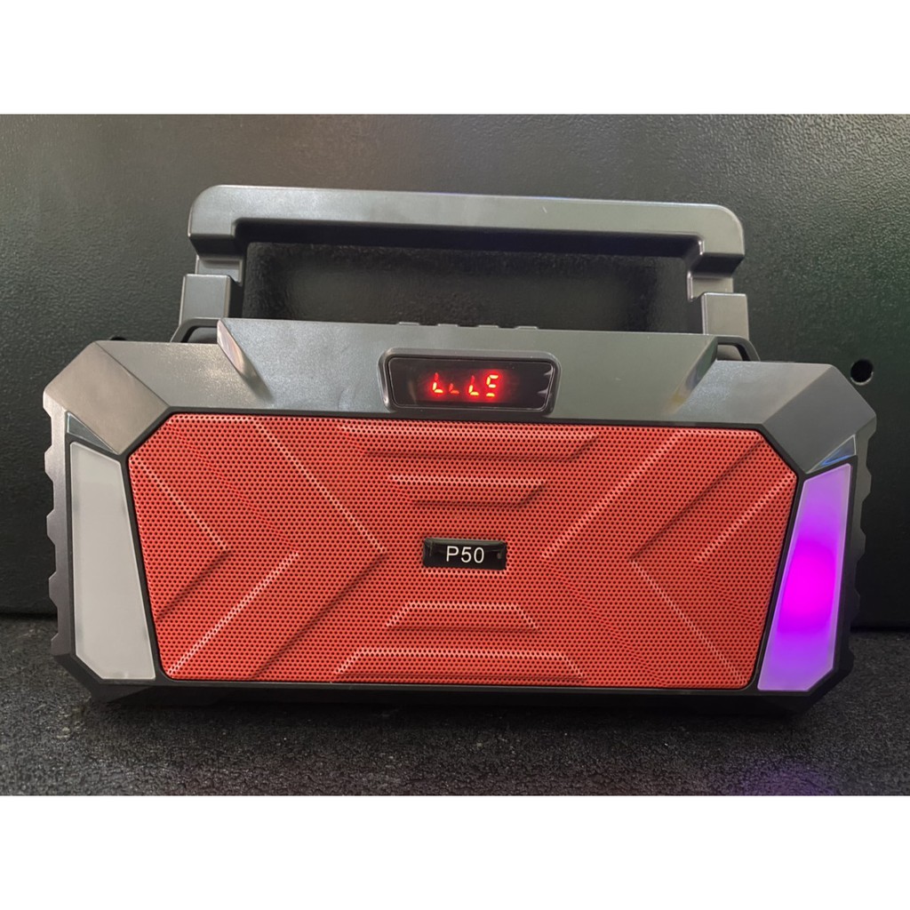 LOA  BLUETOOTH P50 HÀNG HOT, CÓ ĐÈN LED NHẤP NHÁY - BẢO HÀNH 6 THÁNG