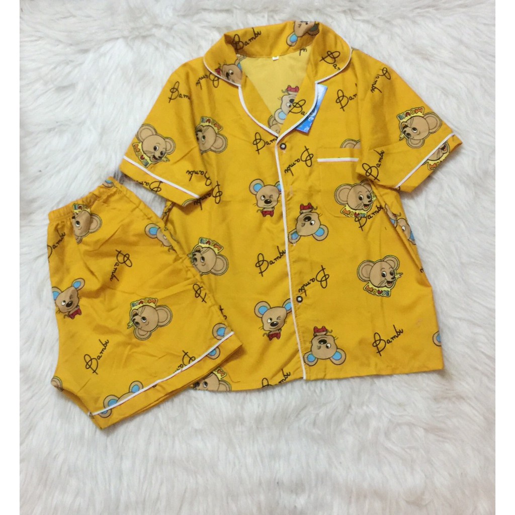 Bộ ngủ pijama quần cộc áo cộc chất kate Thái cao cấp HONEYSHOP | BigBuy360 - bigbuy360.vn