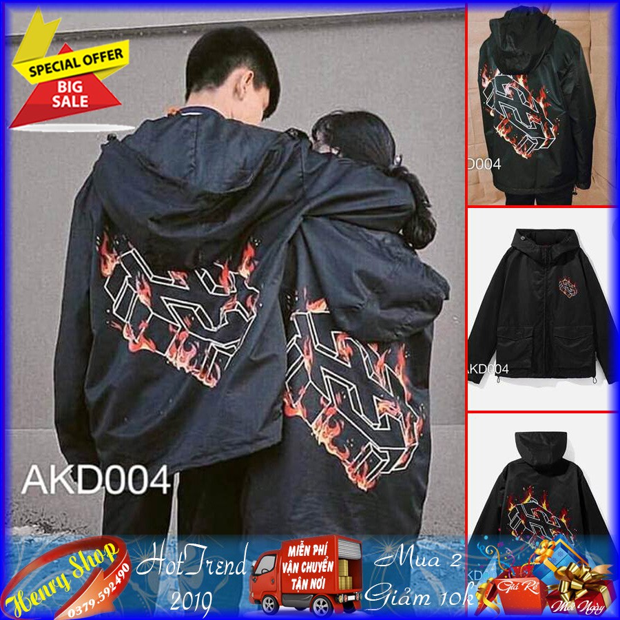 ÁO KHOÁT DÙ M480 (Chữ Thập Lửa - Có Ảnh Thật)