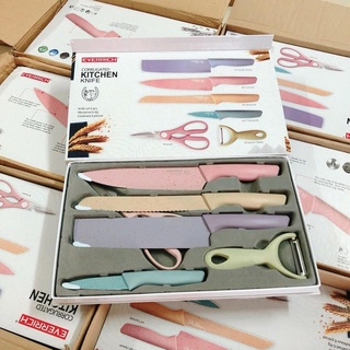 BỘ DAO 6 MÓN KITCHEN KNIFE LÚA MẠCH