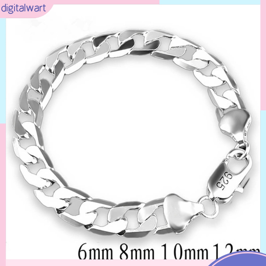 Vòng Tay Mạ Bạc Kiểu Dáng Đơn Giản Cho Nam