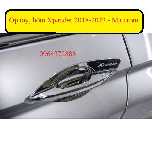 Ốp Tay nắm, hõm cửa xe ô tô XPANDER 2018 - 2023 mạ crom sáng bóng