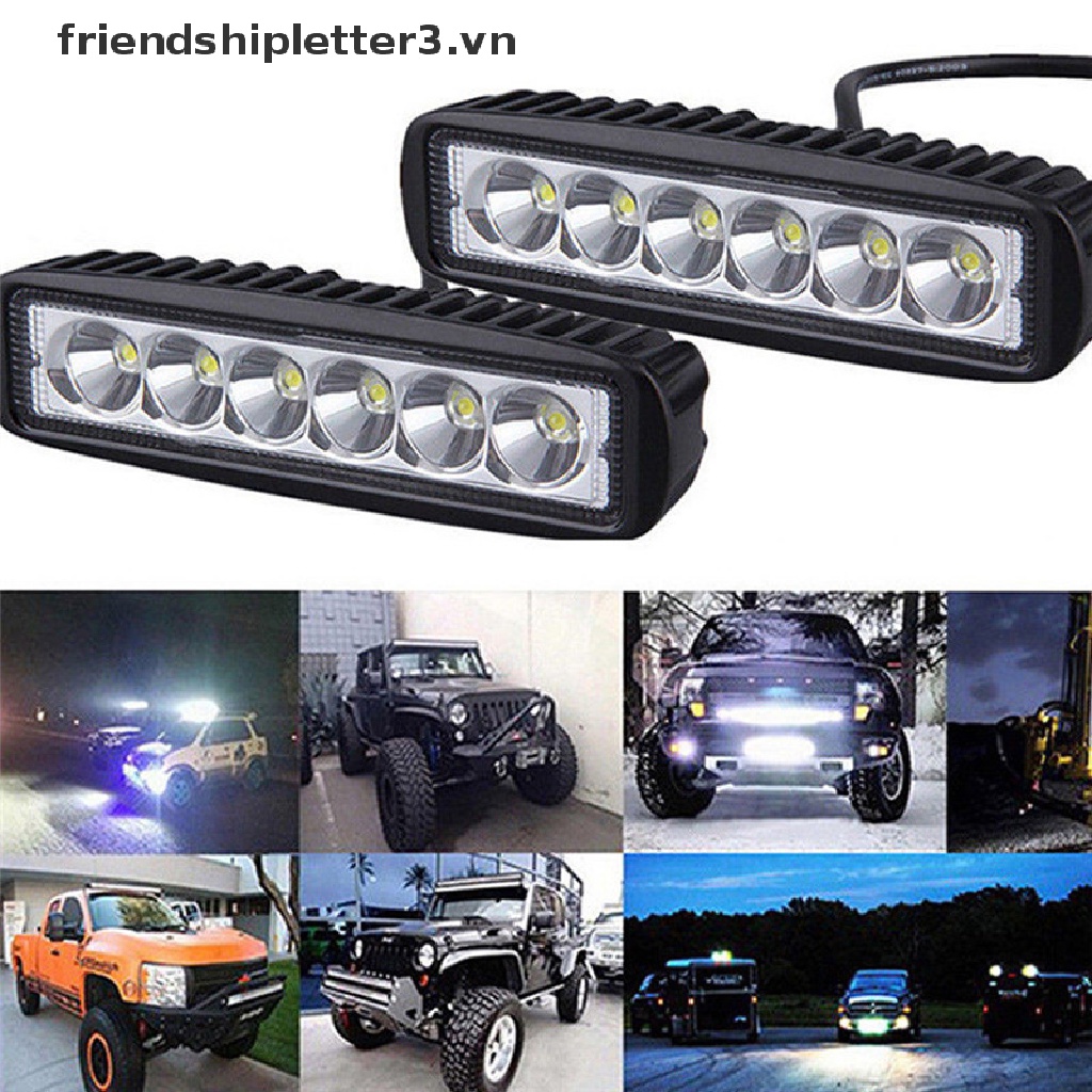 Thanh Đèn LED Trợ Sáng Chống Sương Mù 18W 6000K Dành Cho Ô Tô / Xe Tải / Tàu Thuyền Thanh Đèn LED DRL 18W Cho Xe Tải  Công Sở Dẫn Đầu 6000K 18W