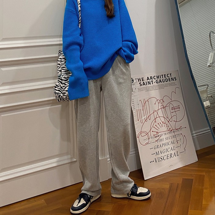 Quần Thể Thao Xiaozhainv Lưng Cao Xẻ Ống Phong Cách Hàn Quốc Dành Cho Nữ | BigBuy360 - bigbuy360.vn