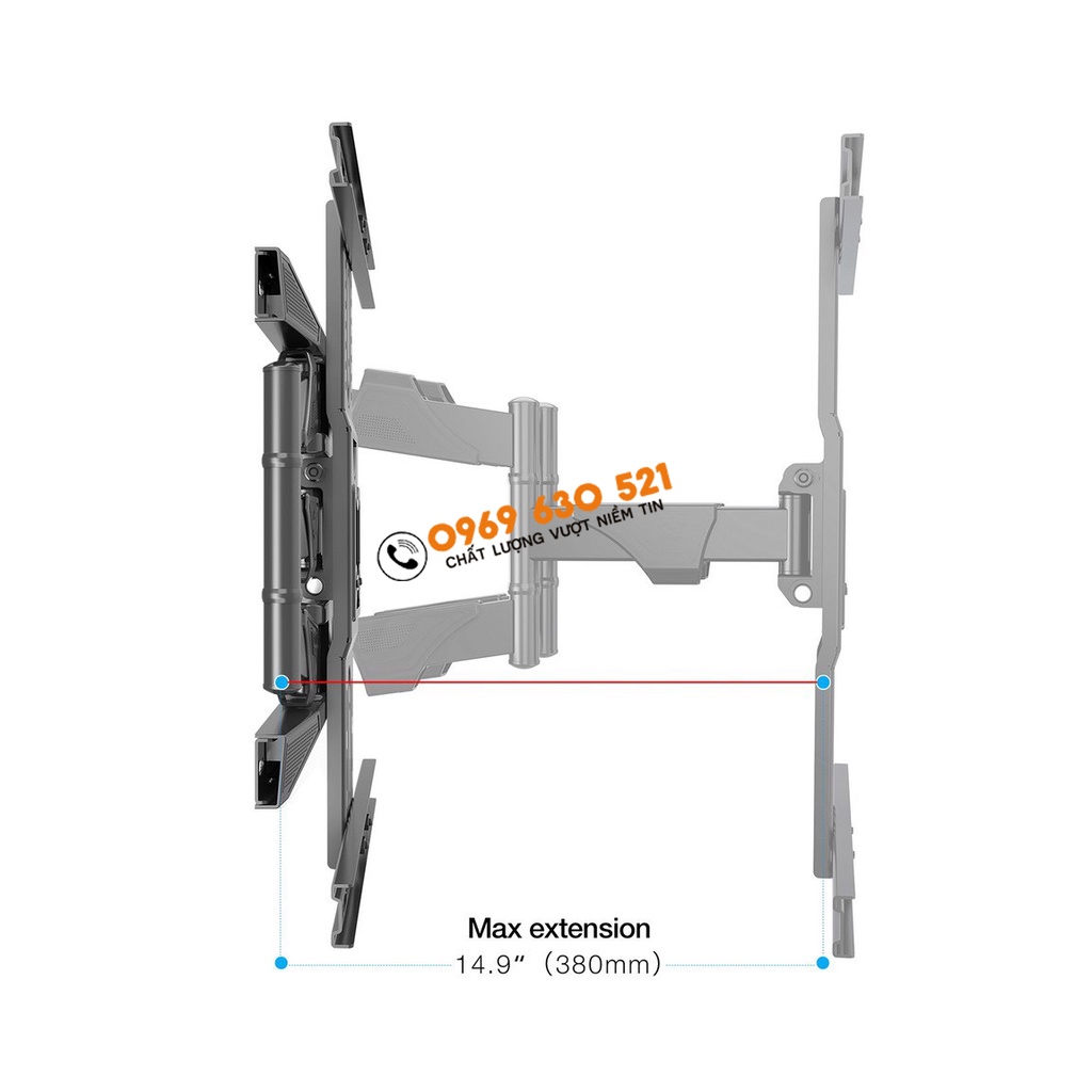 Giá Treo Tivi North Bayou NB-P6 Xoay Đa Năng 45-75 inch - Khung Treo Tivi Đa Năng Cao Cấp - Hàng Chính Hãng