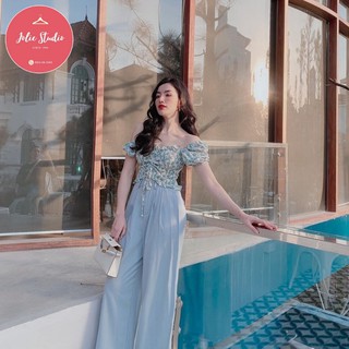 Set quần áo ♥️ free ship ♥️ set áo hoa + quần vải không nhăn - thời trang - quyến rũ