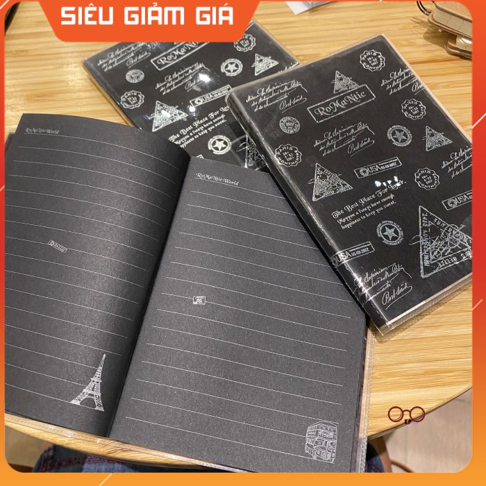 Sổ đen chuyên viết bút màu nhũ
