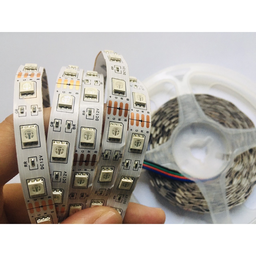 Led dán 5050 RGB 12V bán lẻ 1m