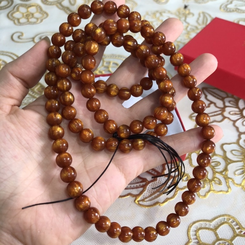 Tràng gỗ Hải Liễu  108 Hạt Dùng Niệm Phật