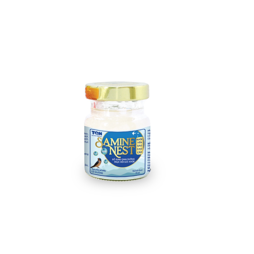 Nước yến sào cao cấp Samine Nest - Nước Yến Dành Cho Người Lớn  Hộp 6 lọ x 70ml