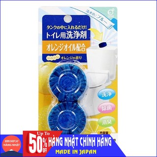 Set 2 viên thả bồn cầu hương cam Hàng Nhật
