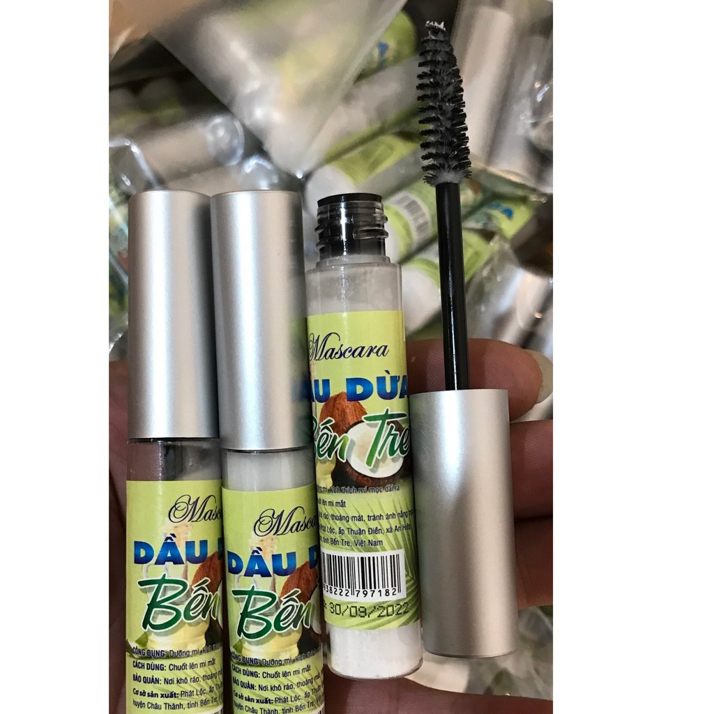 Combo Mascara + Lăn Dưỡng Môi Tinh Dầu Dừa Bến Tre