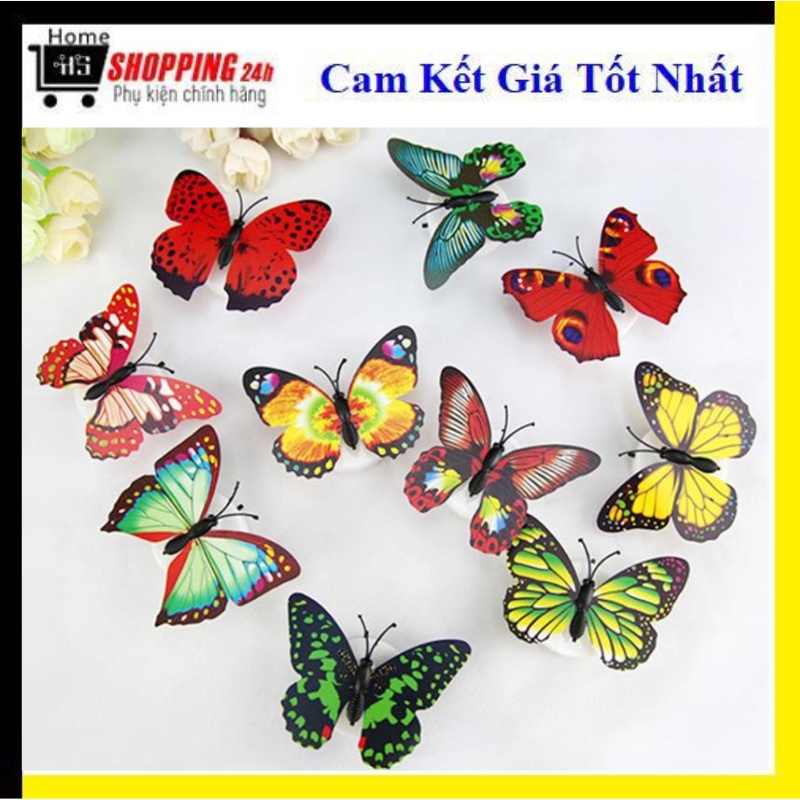 COMBO10 ĐÈN LED CON BƯỚM DÁN TƯỜNG