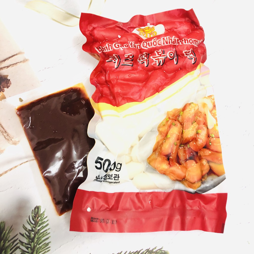 BÁNH GẠO NHÂN PHÔ MAI KÈM SỐT (loại mới)