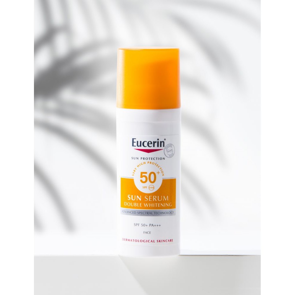 Kem chống nắng Eucerin giúp dưỡng trắng da Sun Serum Double Whitening SPF50+ 50ml