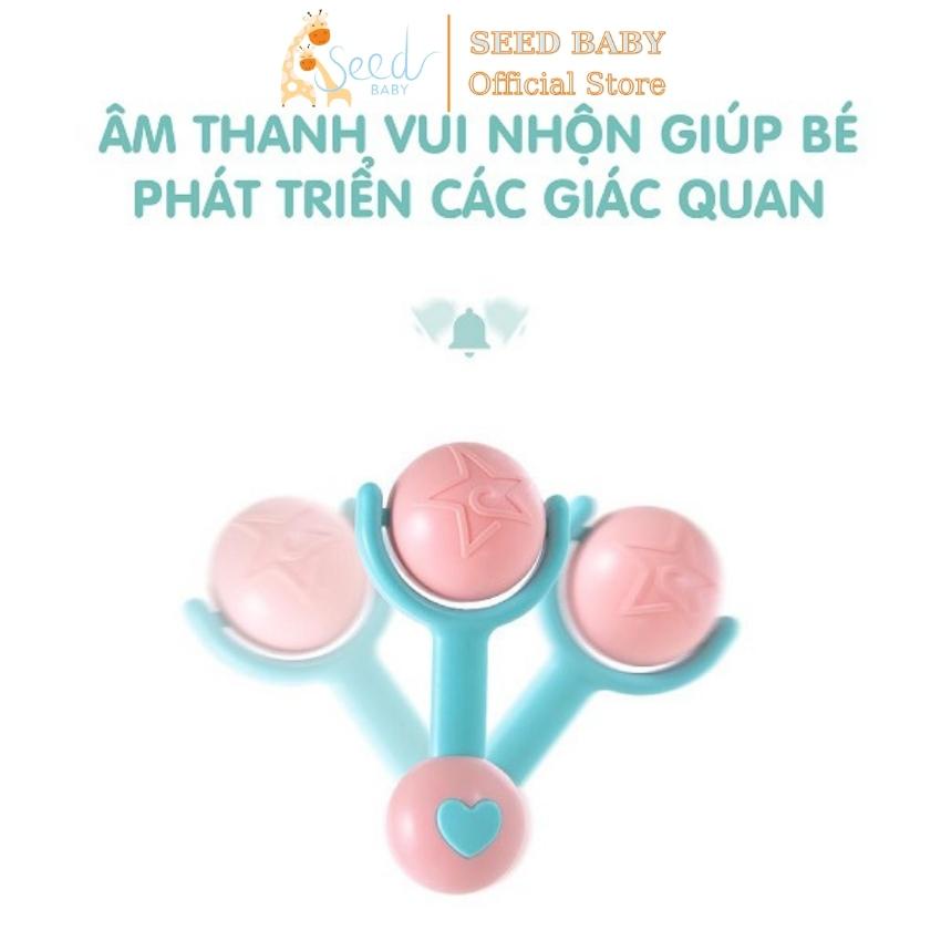 Bộ đồ chơi xúc xắc gặm nướu lục lạc 8 món Umoo  - Seed Baby