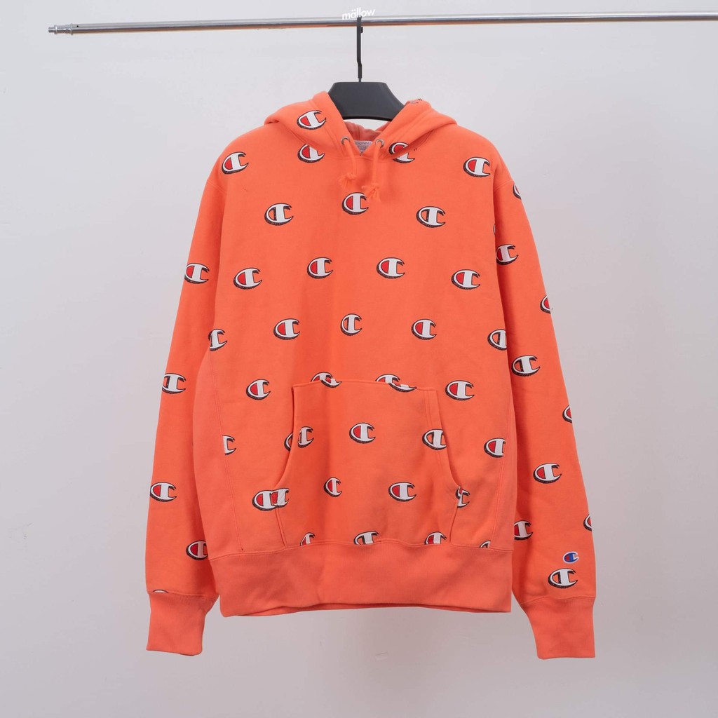 Áo nỉ hoodie Champion Reverse Weave All over Print 122018 S2974 có sẵn