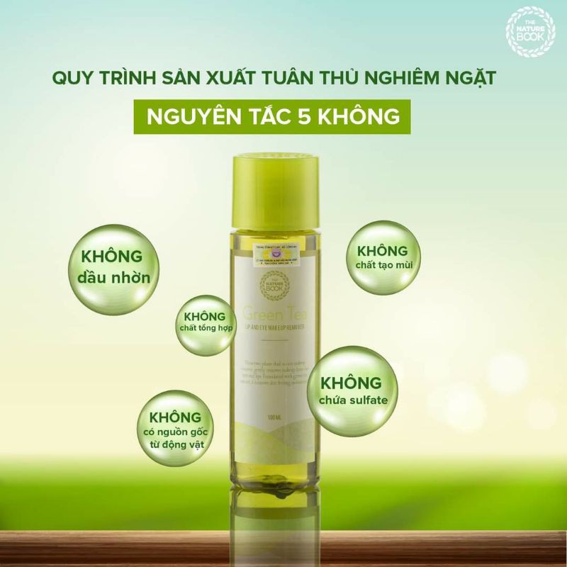 Tẩy trang mắt môi Trà xanh Hàn Quốc