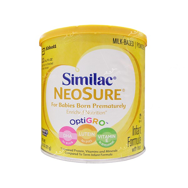 SIMILAC NEOSURE OPTIGROTM  (371 gam) CỦA MỸ