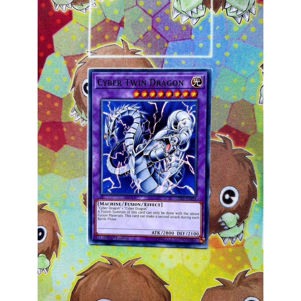 Thẻ Bài Mint90 Yugioh Monster Cyber Twin Dragon - Common