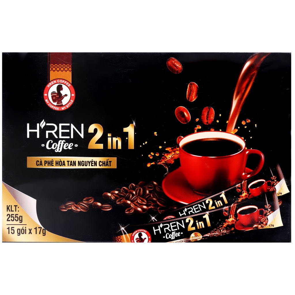 Cà phê đen H&quot;ren 2 in 1 255g