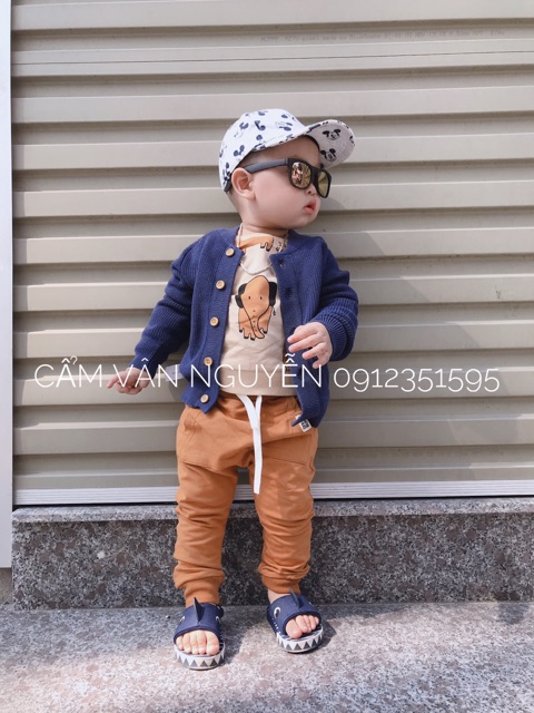 Xả lỗ Áo khoác len cadigan z@ra xuất dư