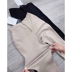 Quần Dạ Ống Rộng Dài💖𝑭𝑹𝑬𝑬𝑺𝑯𝑰𝑷💖Baggy Cạp Cao Dáng 9 Tấc Cạp Chun Sau 2 Màu Hàng Thiết Kế | BigBuy360 - bigbuy360.vn