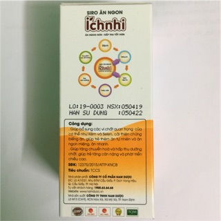 Siro Ăn Ngon Ích Nhi (ăn ngon hơn-hấp thu tốt hơn) 100 ml