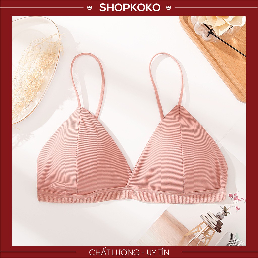 Áo Lót Cotton Thun Gân Free Size Không Gọng Cài Sau, Áo Ngực Su Gân Tăm 2 Móc Cài Sau 812 | BigBuy360 - bigbuy360.vn