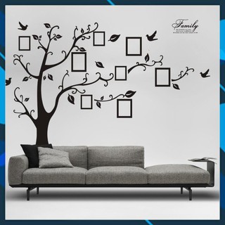 [XẢ HÀNG] Decal dán tường Cây treo ảnh 4 size lớn - DCX027