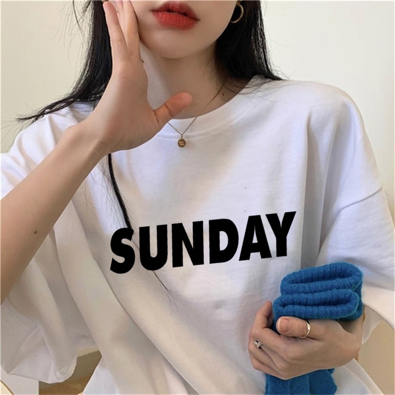 NRVP Áo Thun Cotton Tay Ngắn Cổ Tròn Thời Trang Mùa Hè Phong Cách Hàn Quốc Dành Cho Nữ