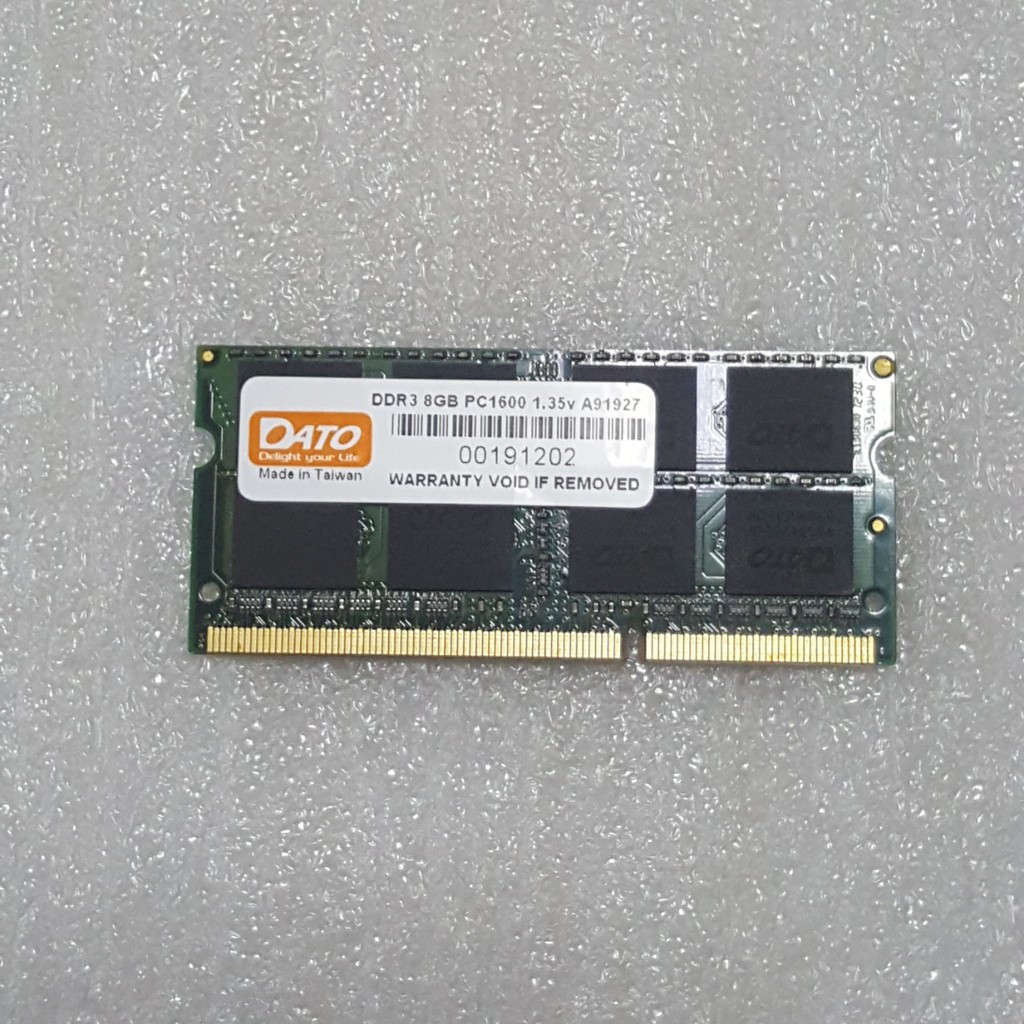 Ram máy tính lap top DDR3 8GB 1600 Dato - Hàng Chính Hãng