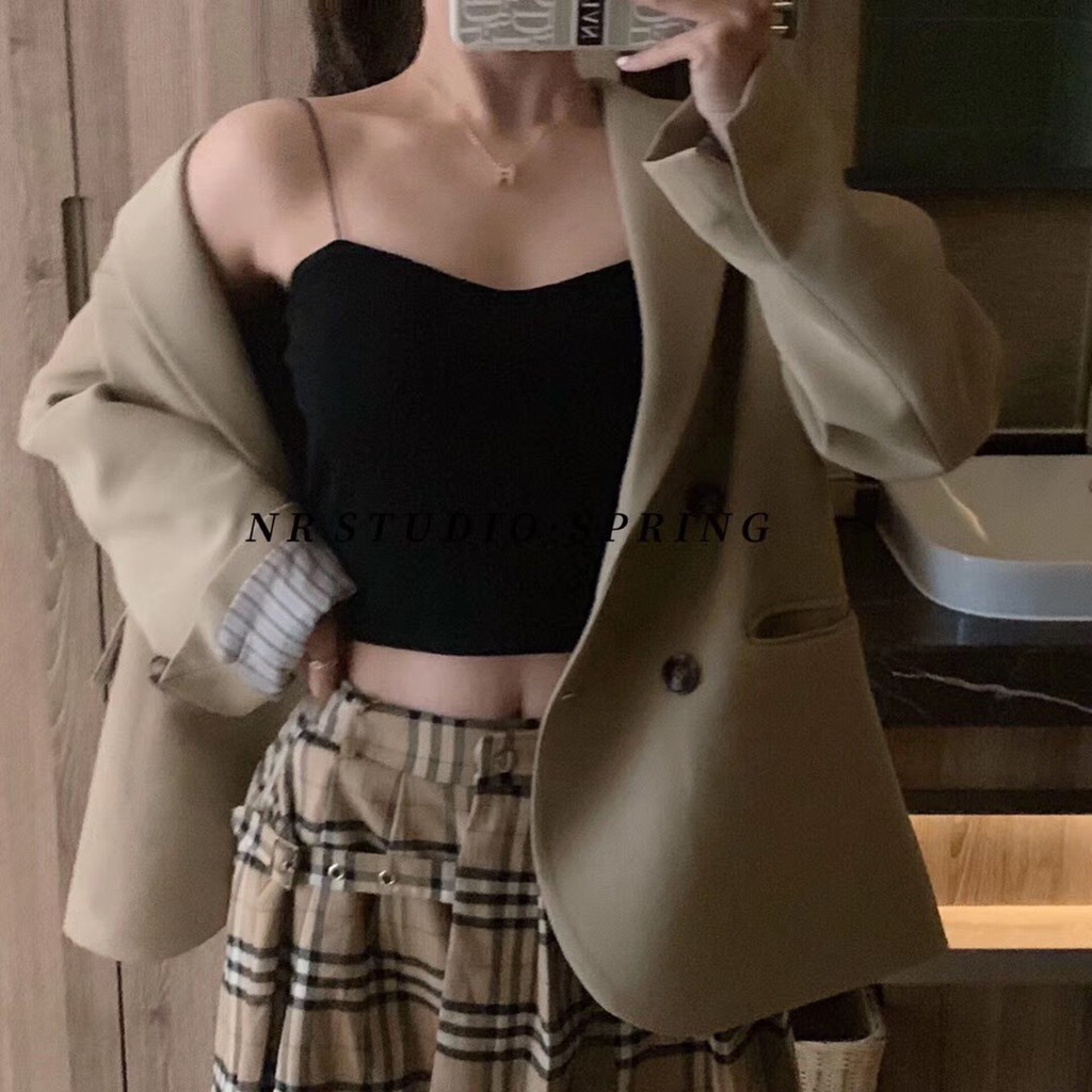 Áo Bra Nữ ⭐FREESHIP⭐ Bra Dây Mảnh - Áo Ngực Mút Đệm Mỏng Dáng Dài B259