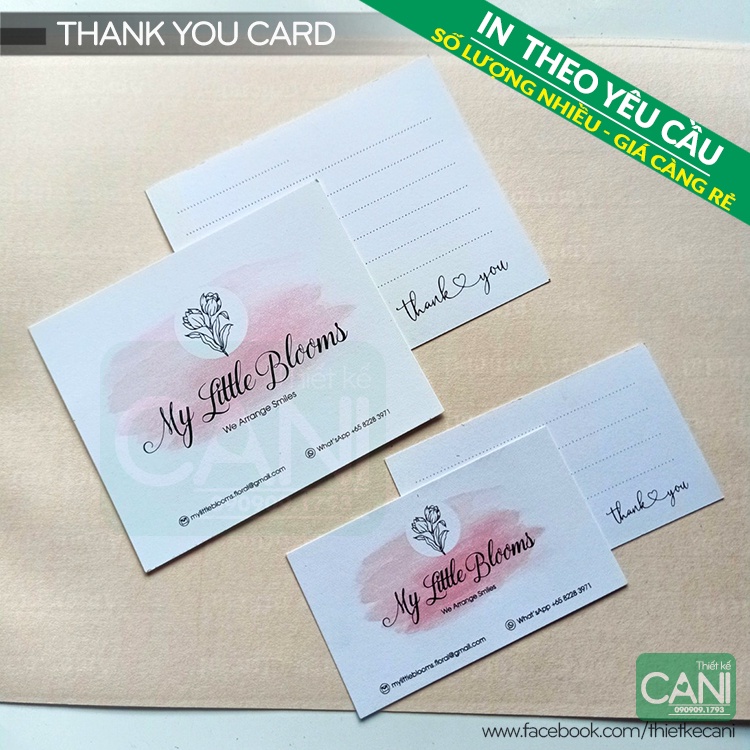 500c In theo yêu cầu  Namecard Tag giấy Thẻ tích điểm Thẻ giấy Danh thiếp Voucher Thiệp cảm ơn Card giấy CANI