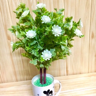 Hoa giả - hoa cúc mốc trang trí bình tiểu cảnh