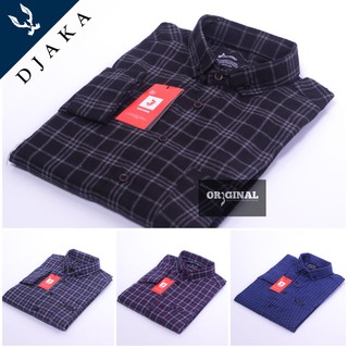 Woll Áo sơ mi Flannel nhập khẩu cao cấp size M L XL chính hãng cho nam Djaka