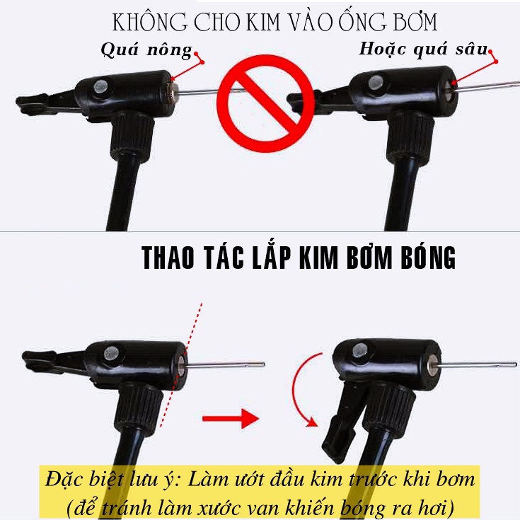 Bơm tay mini cao cấp TẶNG KIM BƠM