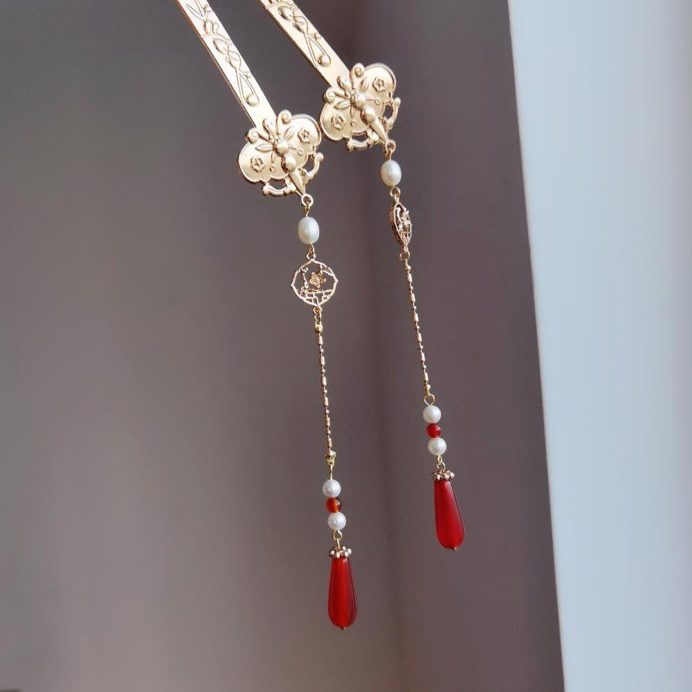 Trâm Cài Tóc Phối Tua Rua Phong Cách Trung Hoa Cổ Điển Cho Cô Dâu