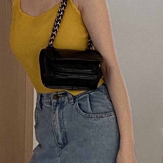 Túi Xách Đeo Dưới Cánh Tay Đính Đá Phối Dây Xích Thời Trang Mùa Hè 2022 Cho Nữ