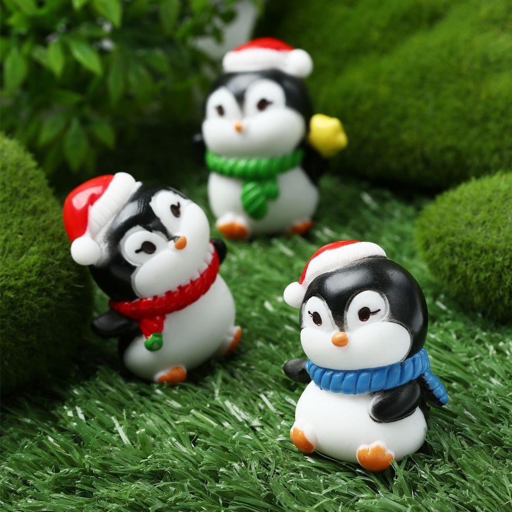 CONOPERY Mô Hình Chó Mèo Mini Trang Trí Giáng Sinh