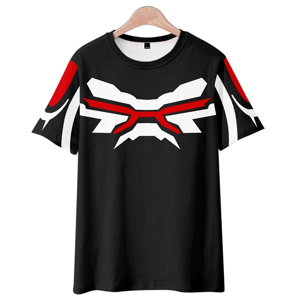 Áo Thun Acrylic Heisei Rider Hai Chiều Tay Ngắn Cổ Tròn In Họa Tiết Anime Kamen Rider Cho Nam Và Nữ