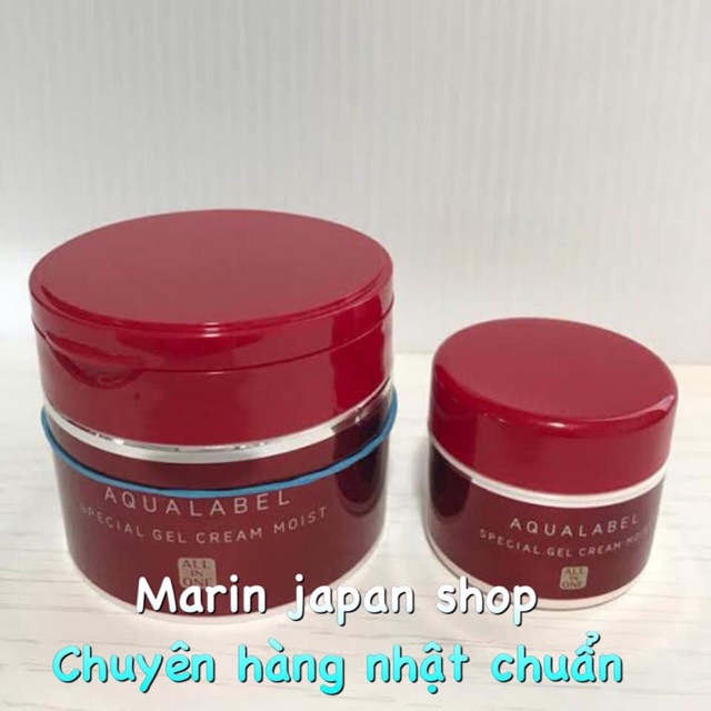 (Đủ bill,chính hãng) 5 trong 1 Aqualabel Special Gel Cream Moist màu đỏ và vàng