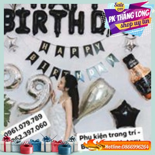 Bóng Bay Hình Chai Rượu, Ly Rượu Trang Trí Sinh Nhật