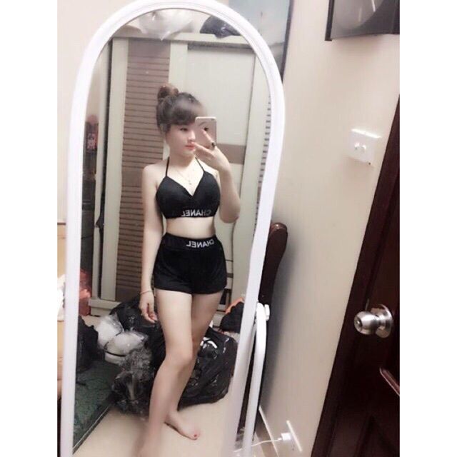 Bộ Đồ Bikini Đi Biển 3 Mảnh Kèm Áo Lưới | BigBuy360 - bigbuy360.vn