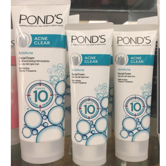 [xanh - mới] Sữa rửa mặt Pond Acne Clear giảm nhờn, ngừa mụn 50g, 100g