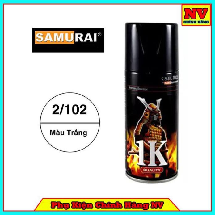 Chai Xịt Sơn Samurai 2/102 Chính Hãng Màu Trắng