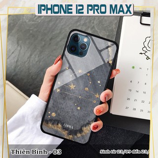 Ốp kính iPhone 12 Pro Max in cung hoàng đạo