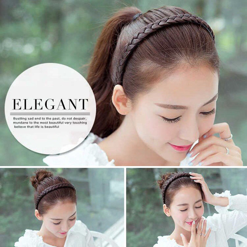 Cài tết tóc giả co giãn trang trí kiểu tóc thời trang cho nữ