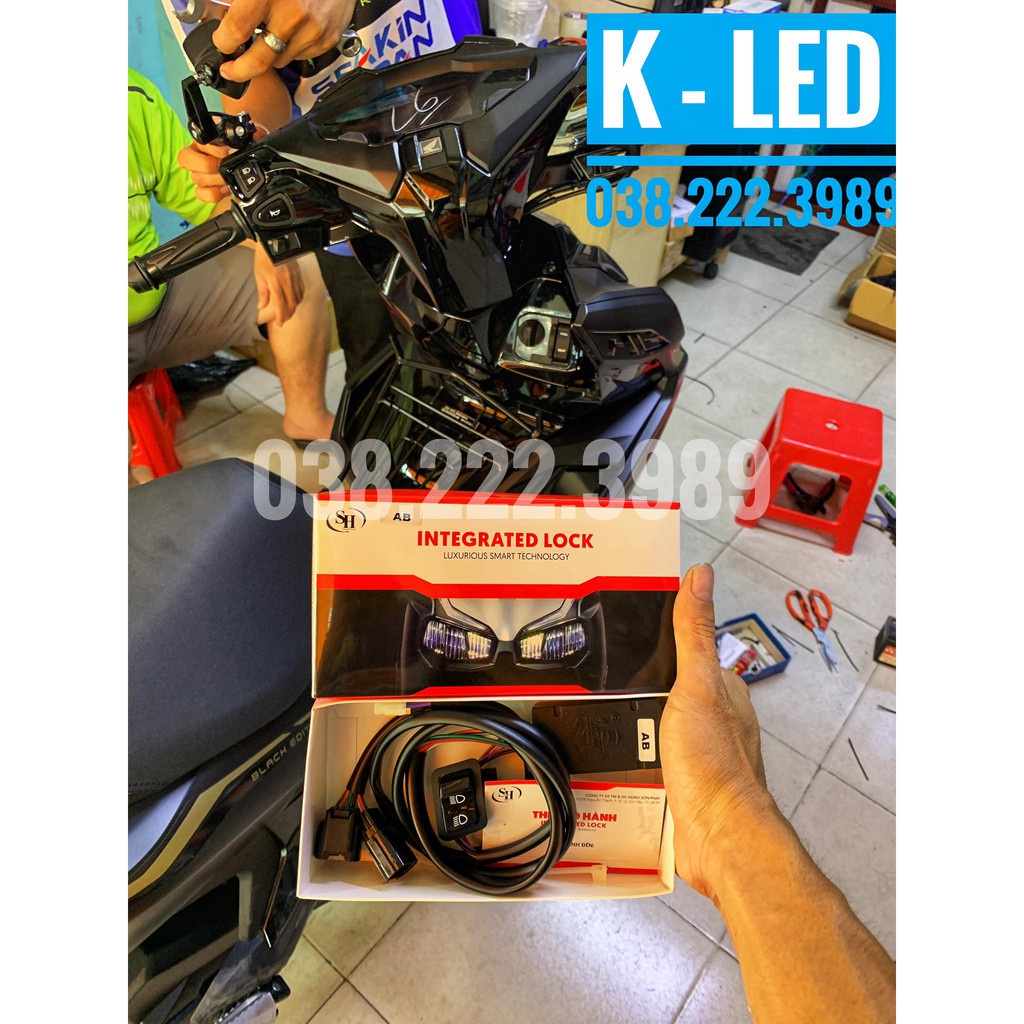 ☽✎♣Bộ Mạch Và Công Tắc Tắt Mở Đèn Xe Máy Airblade ( AB ) Full Giắc Cắm Tặng Kèm Nút Passing Sh